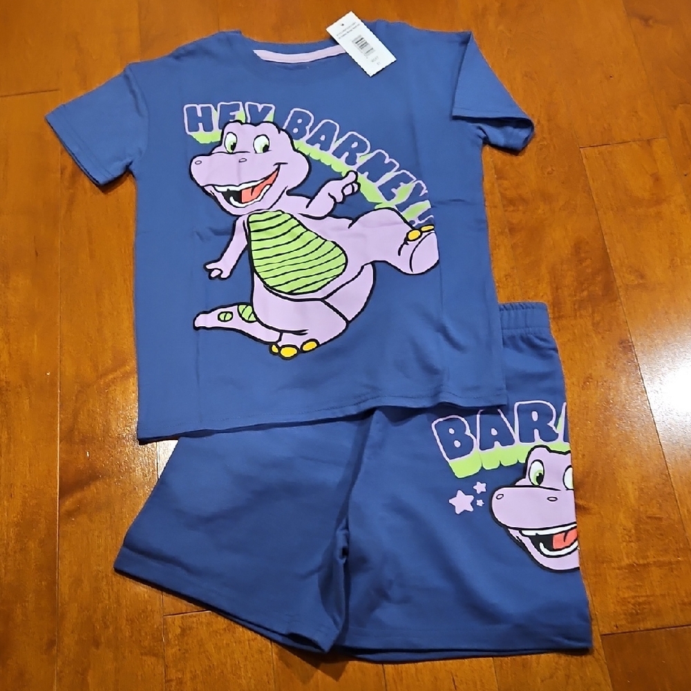 Nwt Girls Barney Shortset